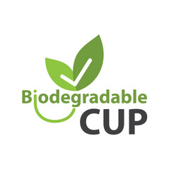 Compostable and biodegradable drinking cup.
