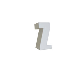 Immersed Clean 3D Alphabet or Lettering PNG