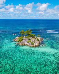 Kleine Insel auf den Seychellen