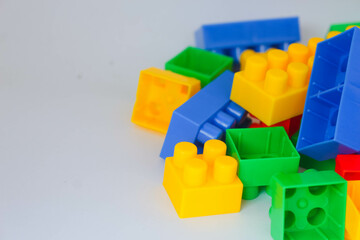 Blocks toy on a white background 1 © sidoel394