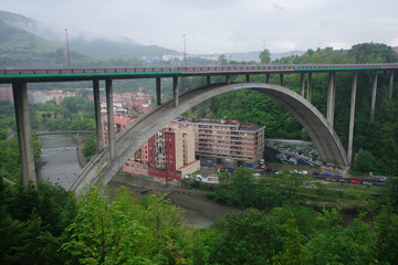 Bridge over the river of Bilbao