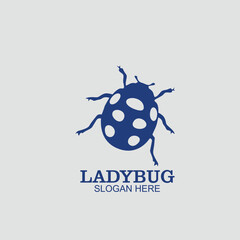 Free vector silhouette design logo icon illustration ladybug