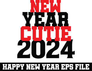 happy new year 2024 svg