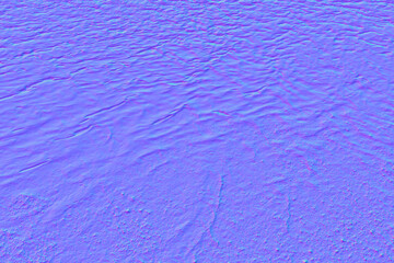 Background with lake water in normal map. 3D Illustration
