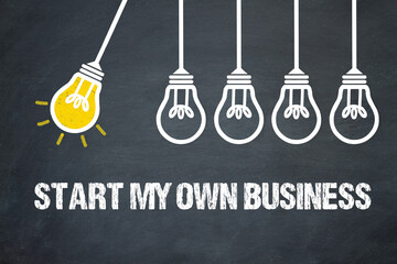 Fototapeta premium Start my own Business 
