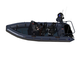combat inflatable boat zodiac military © Stéphane Lefebvre