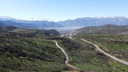 Vista de la ciudad de La Dehesa, Santiago de Chile