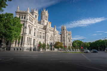 Fototapeta na wymiar Cibeles Palace - Madrid, Spain
