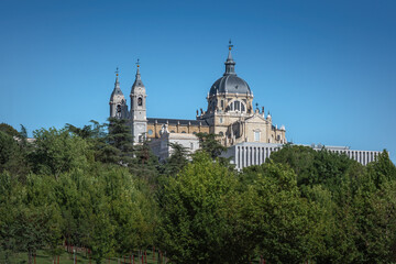 Fototapeta na wymiar Almudena Cathedral - Madrid, Spain