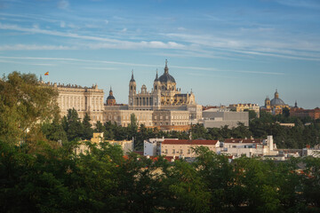 Fototapeta na wymiar Almudena Cathedral - Madrid, Spain