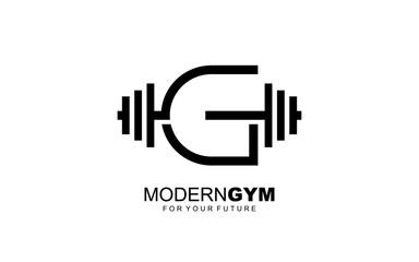 G logo gym vector for identity company. initial letter fitness template vector illustration for your brand.