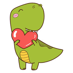 Dinosaur in love