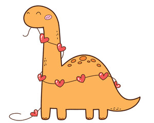 Dinosaur in love