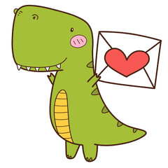 Dinosaur in love