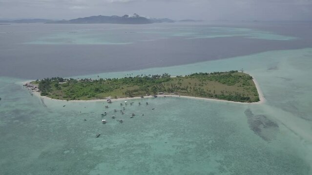 Drone Footage of Pulau Sibuan, Rumah Air, Sabah #2