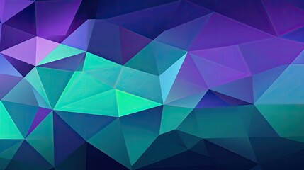 Obraz premium Purple blue green abstract background. Geometric pattern. Modern background with space for design. Web banner. Illustration. Website header. Panoramic. Generative AI.