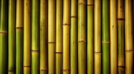 Fototapeta premium Bamboo texture background, green bamboo, background for design. Generative AI.