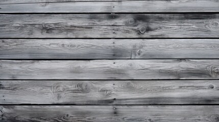 Obraz premium Old gray wooden fence. Wood texture background. Banner with rustic texture for your design. Generative AI.