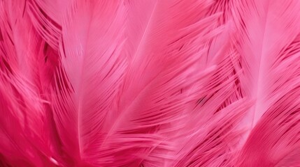 Obraz premium Pink feather close up texture background. Generative AI.