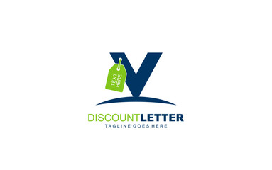 V logo discount for construction company. letter template vector illustration for your brand.