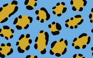 Abstract modern leopard seamless pattern. Animals trendy background. Color decorative vector stock illustration for print, card, postcard, fabric, textile. Modern ornament of stylized skin