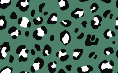 Abstract modern leopard seamless pattern. Animals trendy background. Color decorative vector stock illustration for print, card, postcard, fabric, textile. Modern ornament of stylized skin