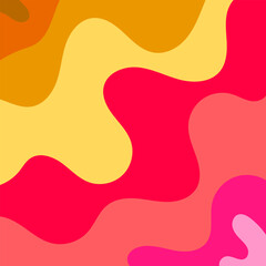 Colorful Groovy background design concept