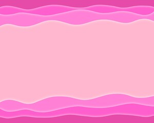 pink background with waves and bubbles