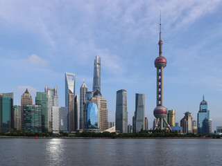 City skyscrapers in Shanghai, China