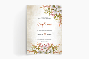 Obraz na płótnie Canvas save the date wedding invitation templates psd