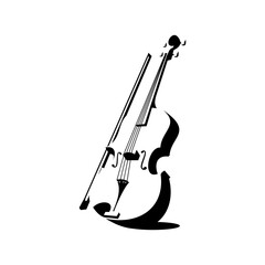 vector violin musical instrument on white background © SaljulQutub