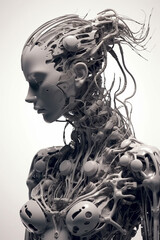 portrait of a robotic Generative AI