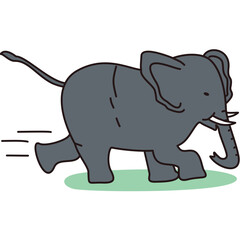 Elephant Running