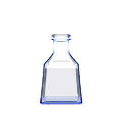 3d rendering fantasy glass of potion flask isolated