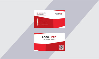 Creative and modern business card template. Vector illustration. Stationery design
