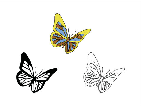 Butterfly Clipart SVG | Butterfly Stencil Svg | Butterflies Svg | Monarch Butterfly Svg | Butterfly Clipart