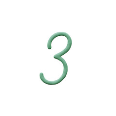 Fototapeta premium Plasticine or Play-doh 3D Alphabet PNG Lettering