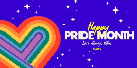 Pride Month Pride Day Design. Pride Day Social Media post Design template