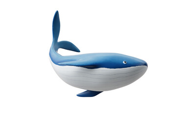 Whale with cartoon style, 3d rendering. © Vink Fan