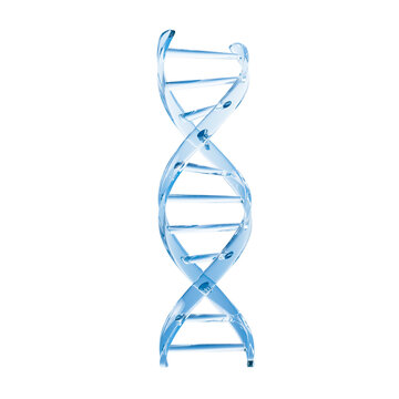 DNA with biology and chemical concept, 3d rendering.