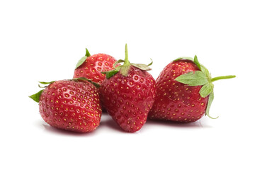 Strawberries isolated on white background