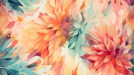 Seamless Watercolor Art Background. Digital Generated Wallpaper
