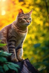 Cat in the wild. Generative AI