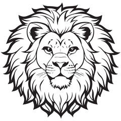 Fototapeta na wymiar Lion head logo vector. Animal mascot Vector illustration. stock illustration