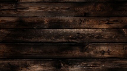 Fototapeta premium Seamless dark wood background texture.