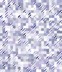 Pattern with purple, cyan, blue, white colors star, lines