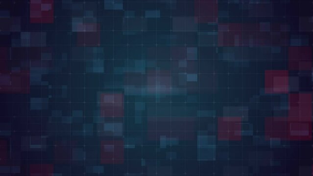 Digital Cyberspace with Particles and Digital Data Network Connections. High Speed Connection and Data Analysis Technology Digital Abstract Background Concept. Seamless Loop. 4K