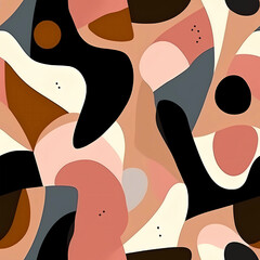 Geometric pattern style wallpaper abstract painting  digital art