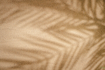 Fototapeta na wymiar Tropical beach sand with shadows