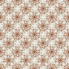 Ethnic brown modern abstract Textile seamless pattern facture, texture background.Creative seamless abstract geometrical shape flower pattern. brown pattern with cream background.